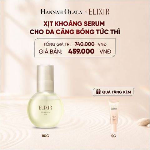  XỊT KHOÁNG DƯỠNG ẨM TỨC THÌ ELIXIR SUPERIEUR LUMINOUS GLOW MIST 80ML - DEAL 23 