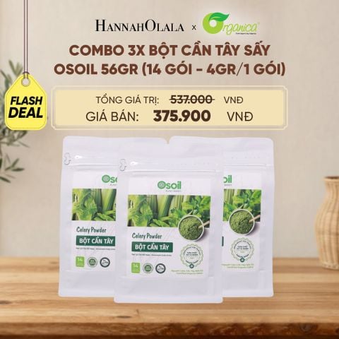  BỘT CẦN TÂY SẤY OSOIL 56GR (14 GÓI - 4GR/1 GÓI) - D292 