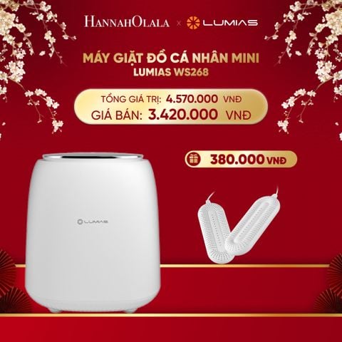  DEAL 23: MÁY GIẶT ĐỒ CÁ NHÂN MINI LUMIAS WS268 