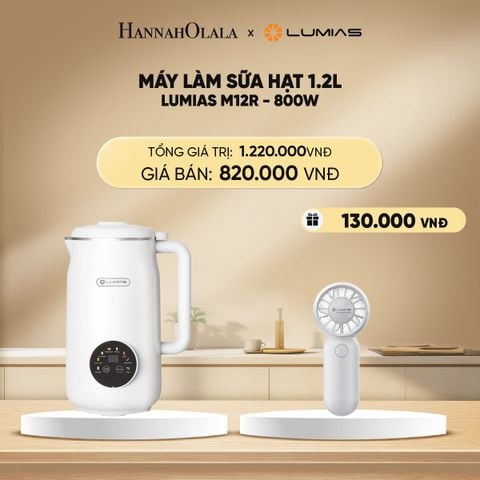  DEAL 23: MÁY LÀM SỮA HẠT 1.2L LUMIAS M12R - 800W 