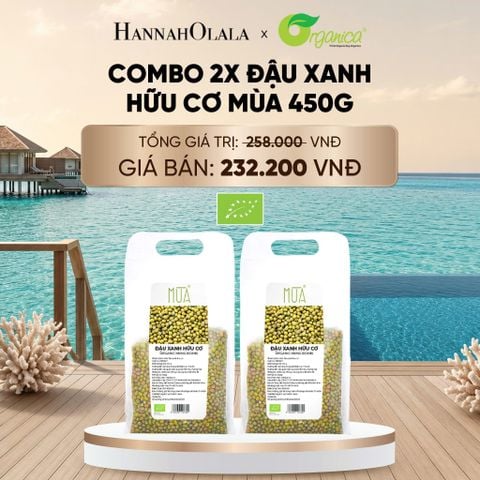  COMBO 2 X ĐẬU XANH HỮU CƠ MÙA 450G - DEAL 23 