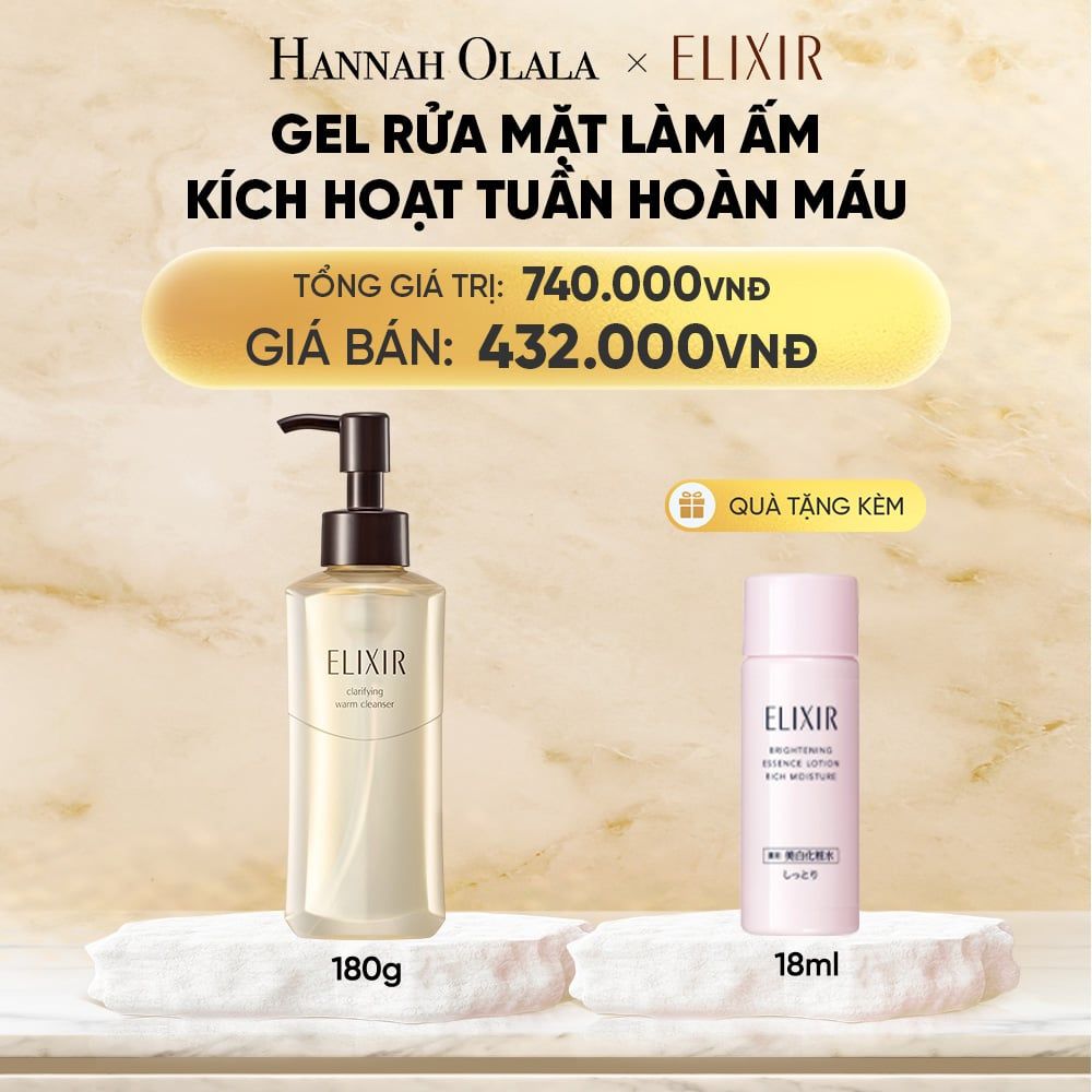  GEL RỬA MẶT SẠCH SÂU, DƯỠNG ẨM ELIXIR CLARIFYING WARM CLEANSER - DEAL 23 
