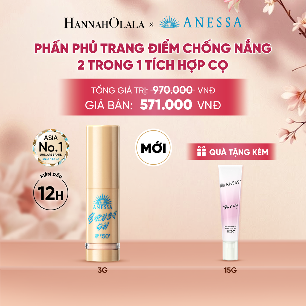  [MỚI] PHẤN PHỦ TRANG ĐIỂM CHỐNG NẮNG 2-TRONG-1 TÍCH HỢP CỌ̣ - DEAL 24 - A1889 
