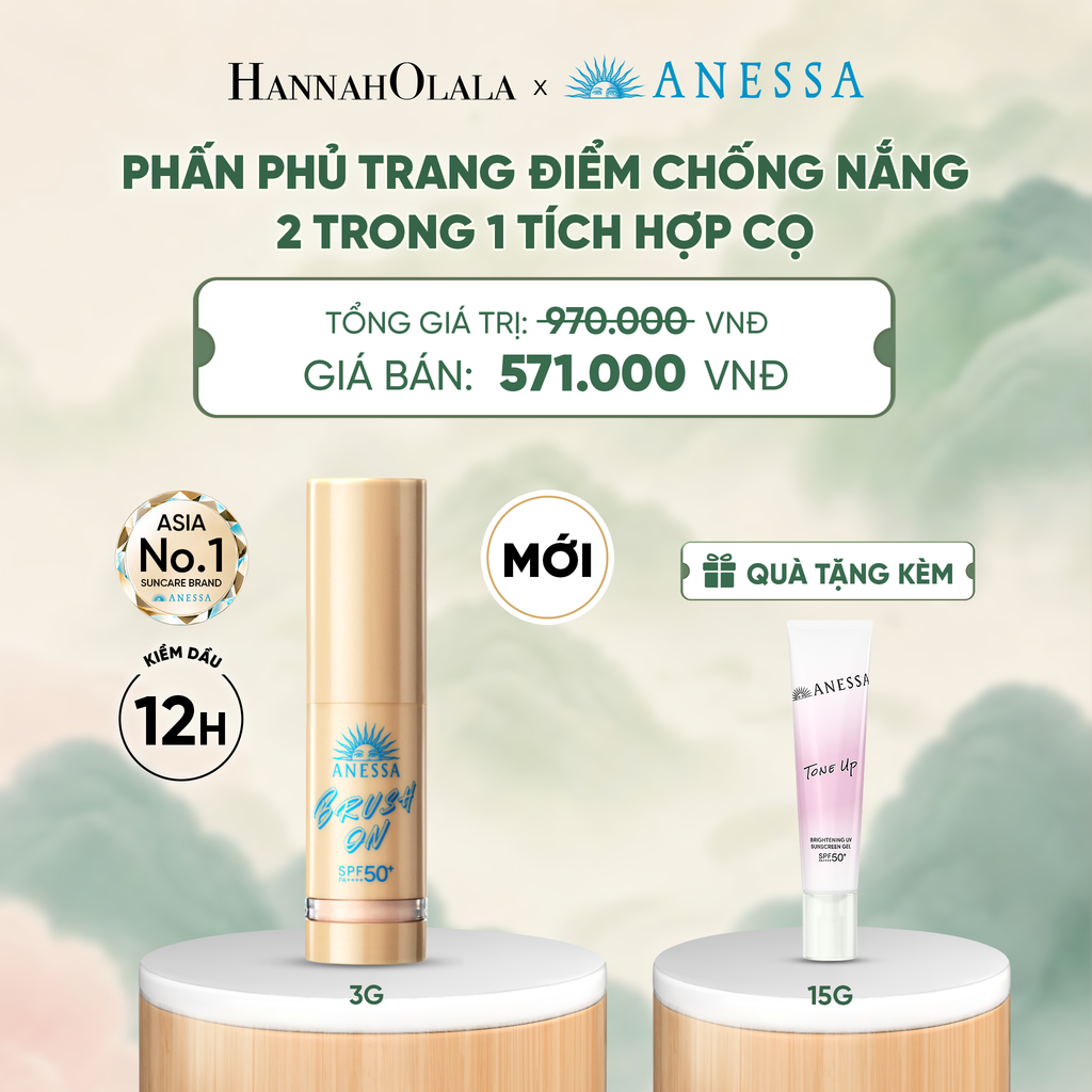  [MỚI] PHẤN PHỦ TRANG ĐIỂM CHỐNG NẮNG 2-TRONG-1 TÍCH HỢP CỌ̣ - DEAL 24 - A1194 
