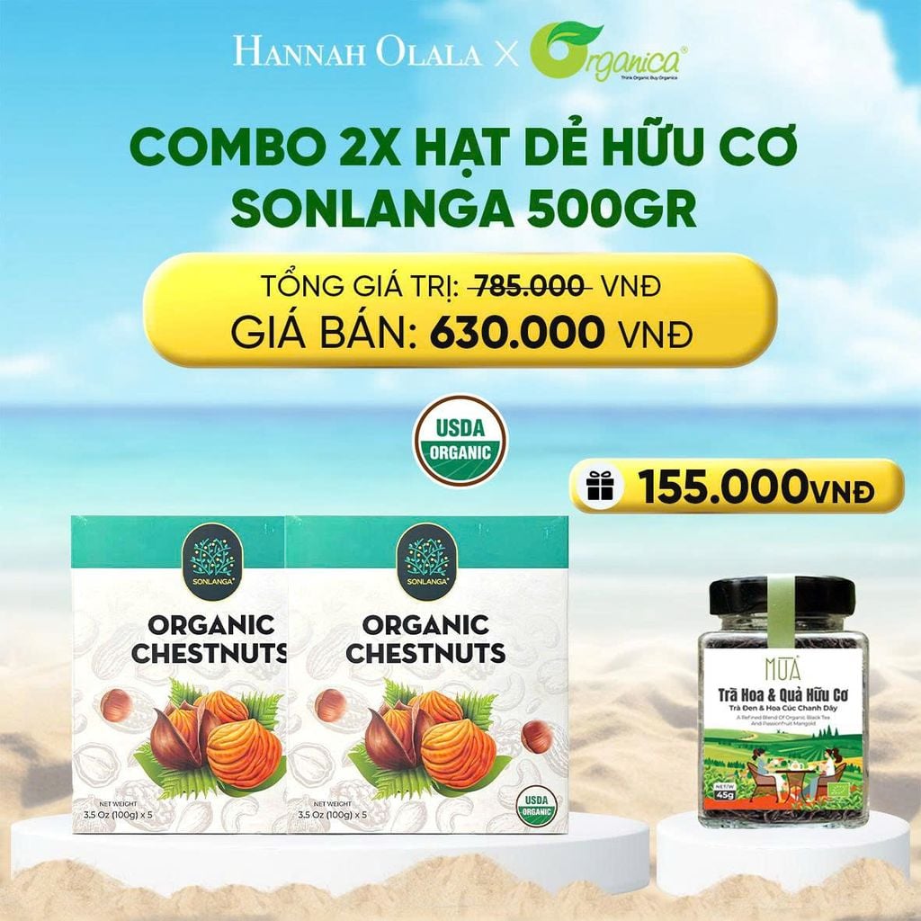  DEAL 24: HẠT DẺ HỮU CƠ SONLANGA 500GR 