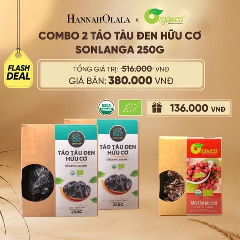  [FLASHSALE]: TÁO TÀU ĐEN HỮU CƠ SONLANGA 250G - DEAL 24 - E105 