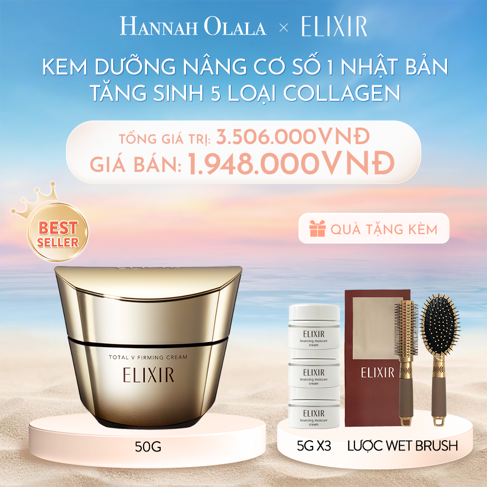  C393_DEAL 1: KEM DƯỠNG CẢI THIỆN CHẢY XỆ NGĂN NGỪA LÃO HÓA ELIXIR TOTAL V FIRMING CREAM 50G 