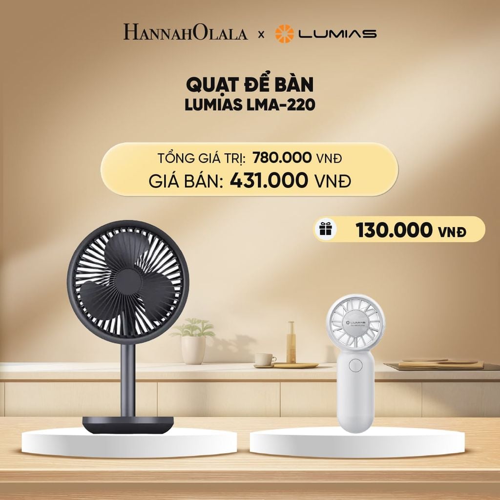  DEAL 24: QUẠT ĐỂ BÀN LUMIAS LMA-220 