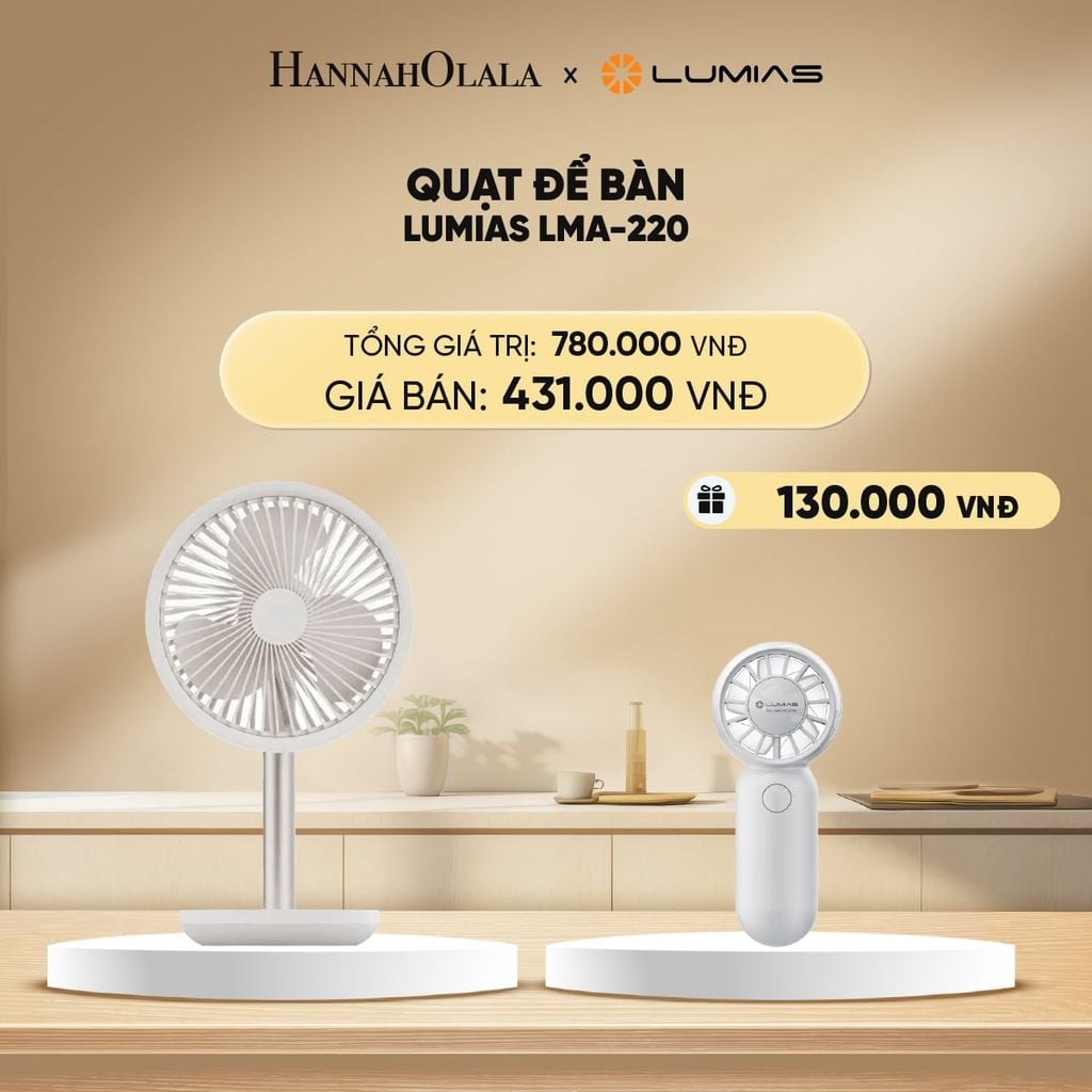  DEAL 24: QUẠT ĐỂ BÀN LUMIAS LMA-220 
