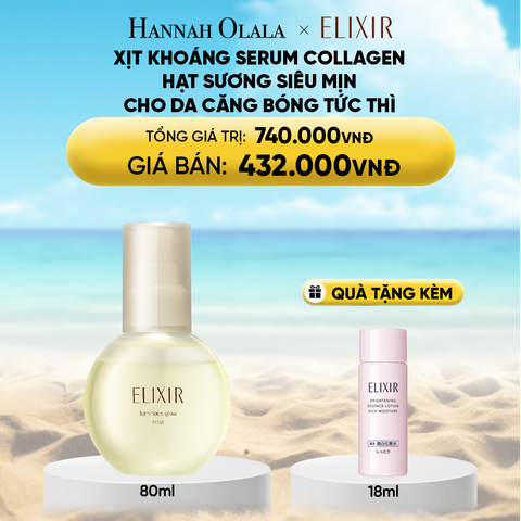  DEAL 24: XỊT KHOÁNG DƯỠNG ẨM TỨC THÌ ELIXIR SUPERIEUR LUMINOUS GLOW MIST 80ML 