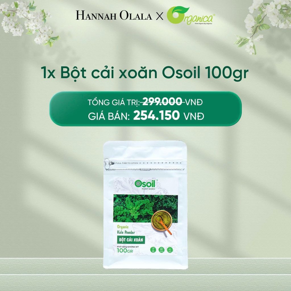  DEAL 24: BỘT CẢI XOĂN (CẢI KALE) OSOIL 100GR 