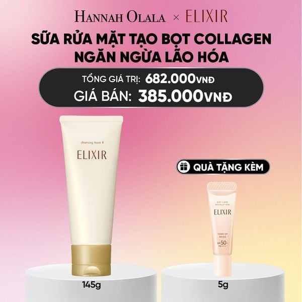  SỮA RỬA MẶT TẠO BỌT ELIXIR SUPERIEUR CLEANSING FOAM II N 145G - DEAL 25.1 