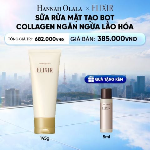  SỮA RỬA MẶT TẠO BỌT ELIXIR SUPERIEUR CLEANSING FOAM II N 145G - DEAL 25 