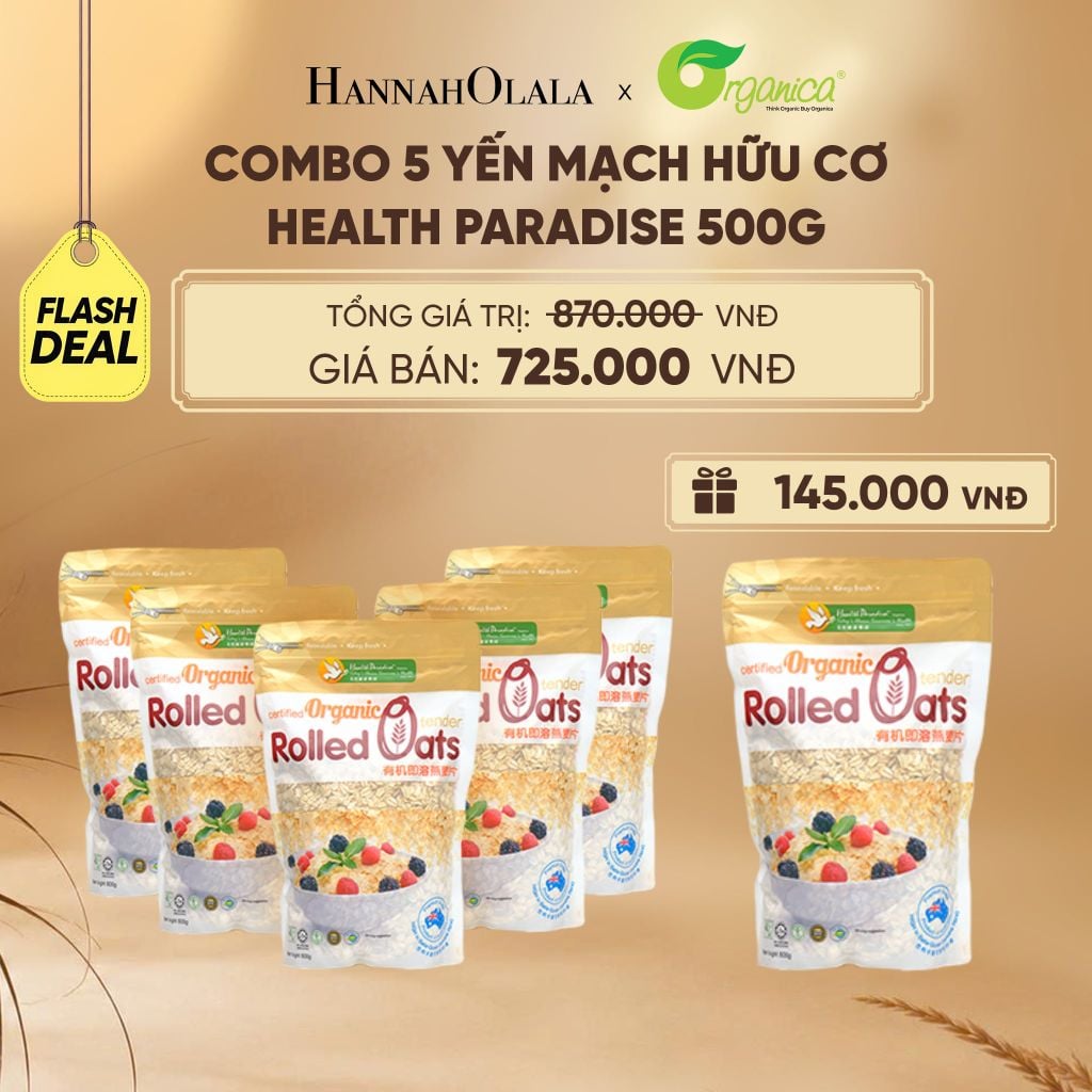  [FLASHSALE]: YẾN MẠCH HỮU CƠ HEALTH PARADISE 500G - DEAL 25 - E108 