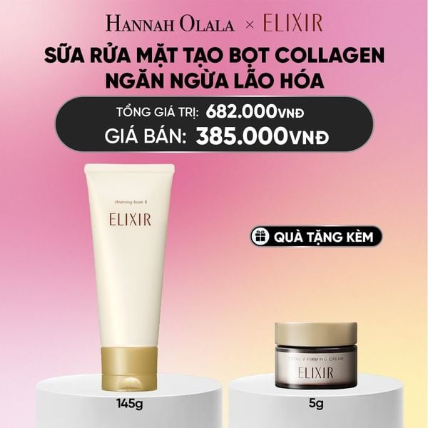  SỮA RỬA MẶT TẠO BỌT ELIXIR SUPERIEUR CLEANSING FOAM II N 145G - DEAL 25_ A1642 
