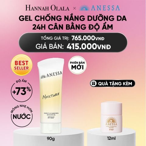  [PHIÊN BẢN MỚI] GEL CHỐNG NẮNG DƯỠNG DA 24H CÂN BẰNG ĐỘ ẨM ANESSA MOISTURE UV GEL SPF50+ PA++++ 90G - DEAL 25_A2330 