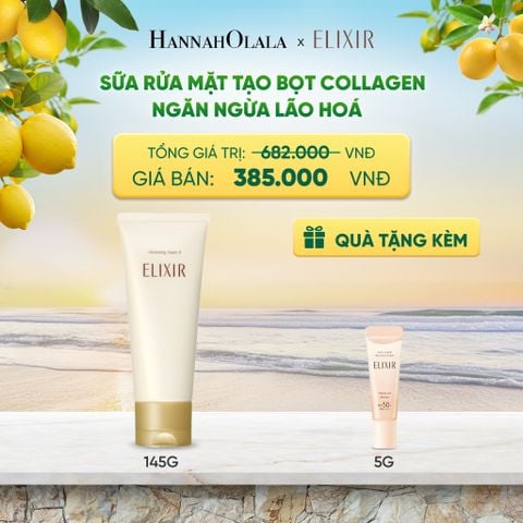  SỮA RỬA MẶT TẠO BỌT ELIXIR SUPERIEUR CLEANSING FOAM II N 145G - DEAL 25 