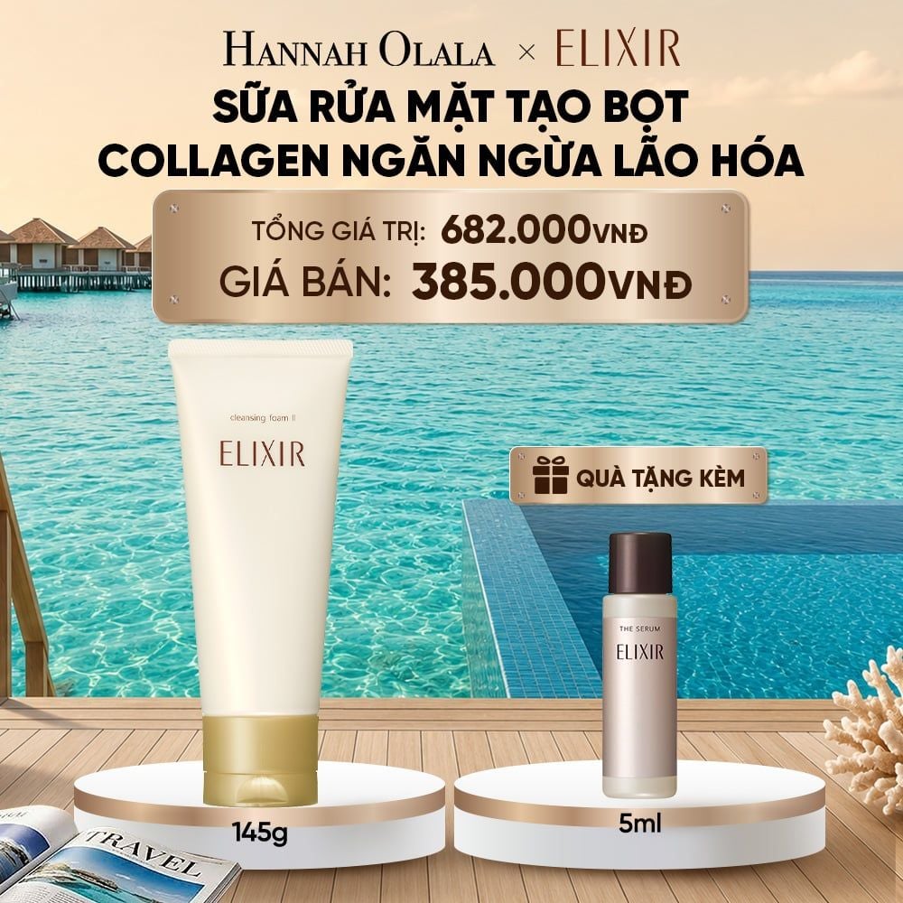  SỮA RỬA MẶT TẠO BỌT ELIXIR SUPERIEUR CLEANSING FOAM II N 145G - DEAL 25_ D1583 