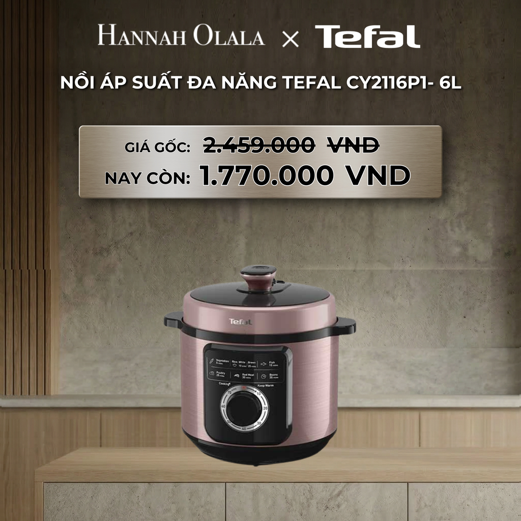  DEAL 25: NỒI ÁP SUẤT ĐA NĂNG TEFAL CY2116P1- 6L 