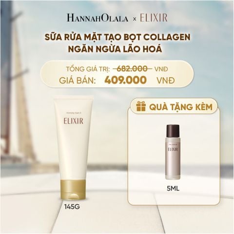 SỮA RỬA MẶT TẠO BỌT ELIXIR SUPERIEUR CLEANSING FOAM II N 145G - DEAL 25 