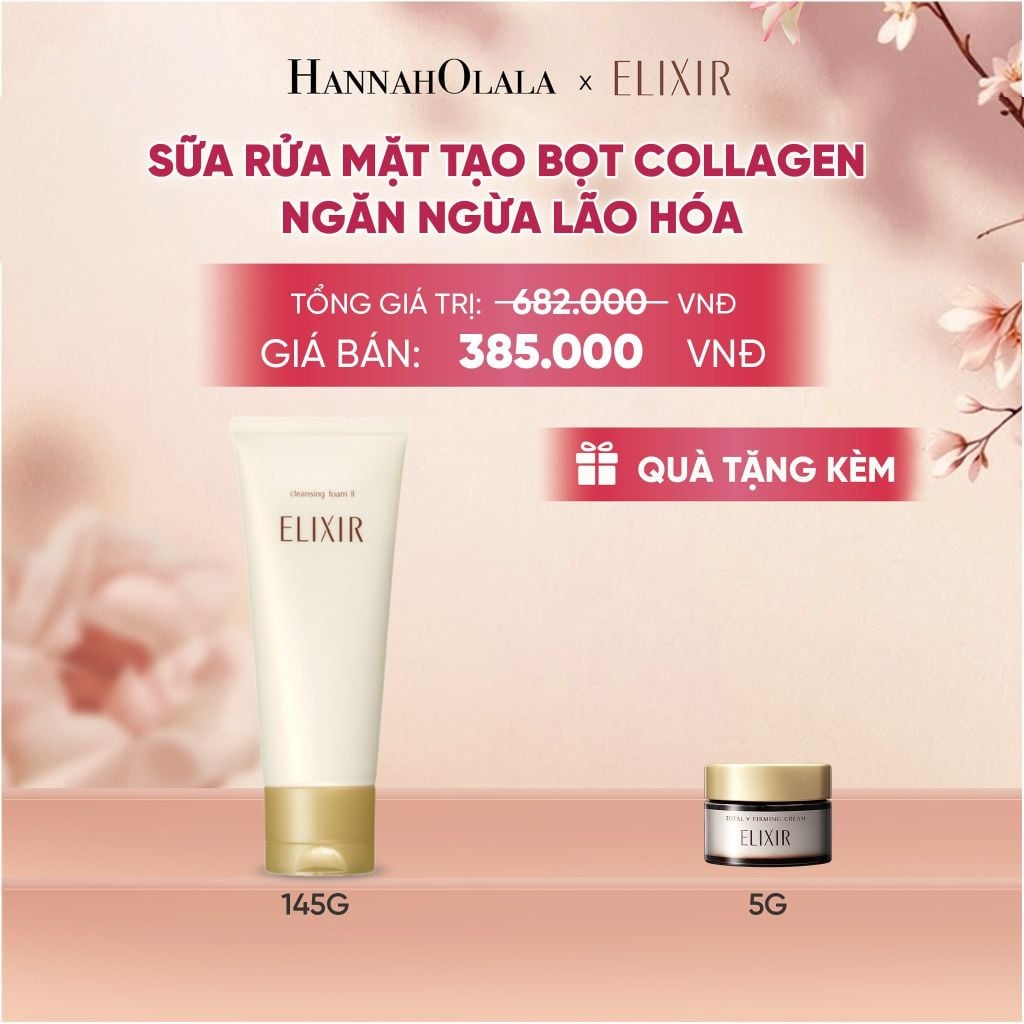 SỮA RỬA MẶT TẠO BỌT ELIXIR SUPERIEUR CLEANSING FOAM II N 145G - DEAL 25 - A1737 