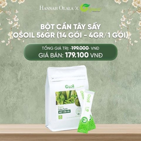 DEAL 25: BỘT CẦN TÂY SẤY OSOIL 56GR (14 GÓI - 4GR/1 GÓI) 