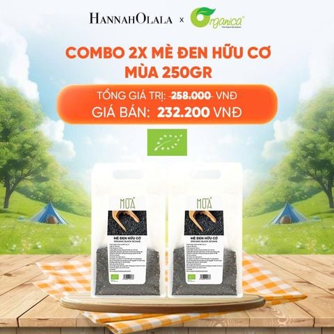  COMBO 2 X MÈ ĐEN HỮU CƠ MÙA 250G - DEAL 25 