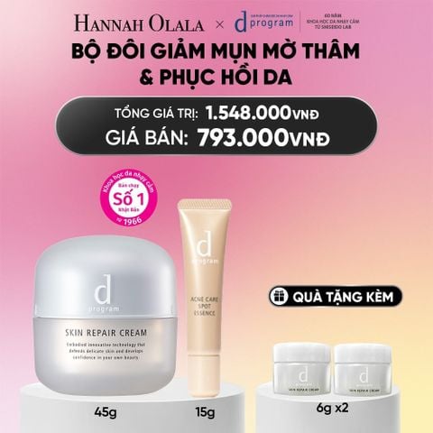  COMBO ACNE CARE SPOT ESSENCE + KEM DƯỠNG MICROBIOME - DEAL 25_A1738 