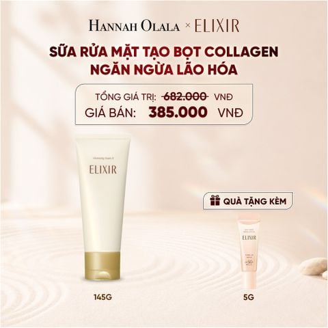  SỮA RỬA MẶT TẠO BỌT ELIXIR SUPERIEUR CLEANSING FOAM II N 145G - DEAL 25 