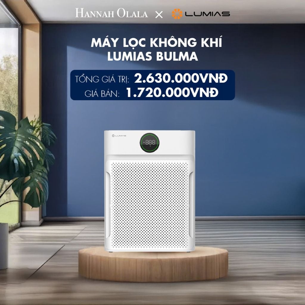 [FLASHSALE] MÁY LỌC KHÔNG KHÍ LUMIAS BULMA - DEAL 26 