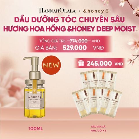  [NEW] DẦU DƯỠNG TÓC CHUYÊN SÂU HƯƠNG HOA HỒNG DAMASK &HONEY DEEP MOIST - A1657 