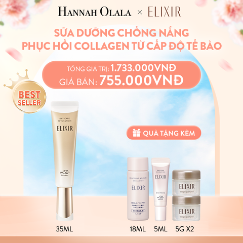  A272_DEAL 5: [THẾ HỆ MỚI] SỮA CHỐNG NẮNG PHỤC HỒI COLLAGEN ELIXIR DAY CARE REVOLUTION 35ML 