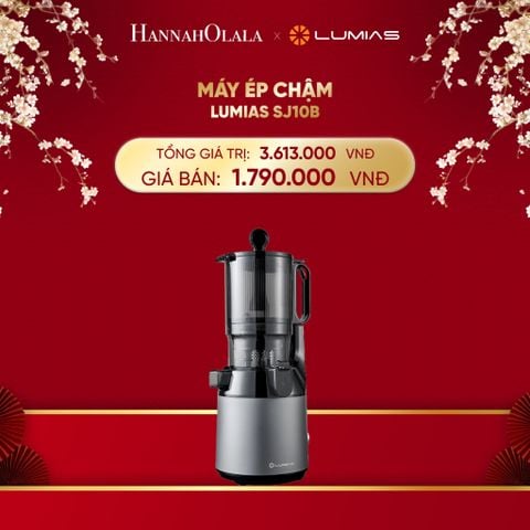  DEAL 26: MÁY ÉP CHẬM ĐEN KẾT HỢP XÁM LUMIAS SJ10B 