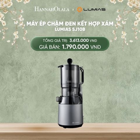  DEAL 26: MÁY ÉP CHẬM ĐEN KẾT HỢP XÁM LUMIAS SJ10B 