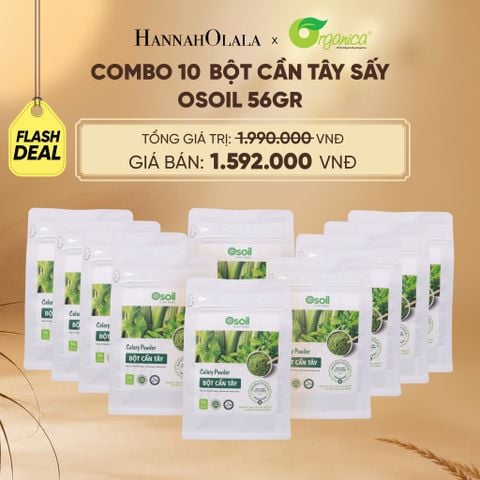 [FLASHSALE]: BỘT CẦN TÂY SẤY OSOIL 56GR (14 GÓI - 4GR/1 GÓI) - DEAL 26 - E110 