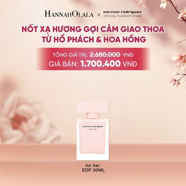 NƯỚC HOA NỮ NARCISO RODRIGUEZ FOR HER EAU DE PARFUM 30ML - DEAL 26 