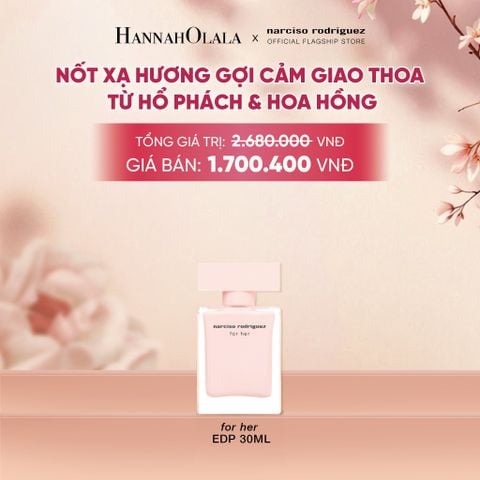  NƯỚC HOA NỮ NARCISO RODRIGUEZ FOR HER EAU DE PARFUM 30ML - DEAL 26 