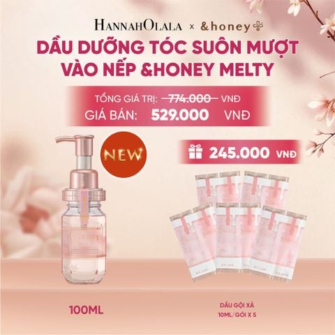  [NEW] DẦU DƯỠNG TÓC SUÔN MƯỢT VÀO NẾP 3.0 &HONEY MELTY 100 ML - A1658 