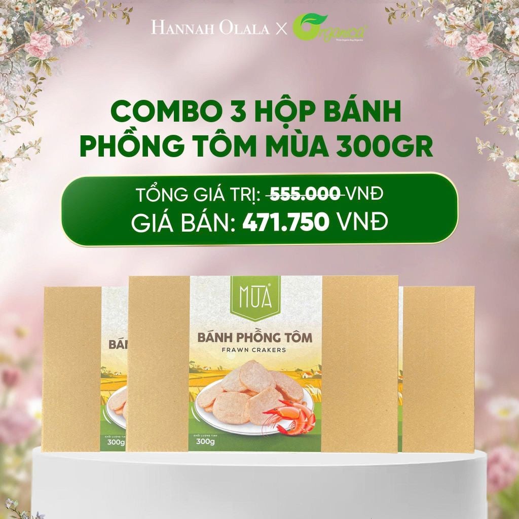  E566_DEAL 27: COMBO BÁNH PHỒNG TÔM MÙA 300GR 