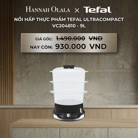  DEAL 27: NỒI HẤP THỰC PHẨM TEFAL ULTRACOMPACT VC204810 - 9L 