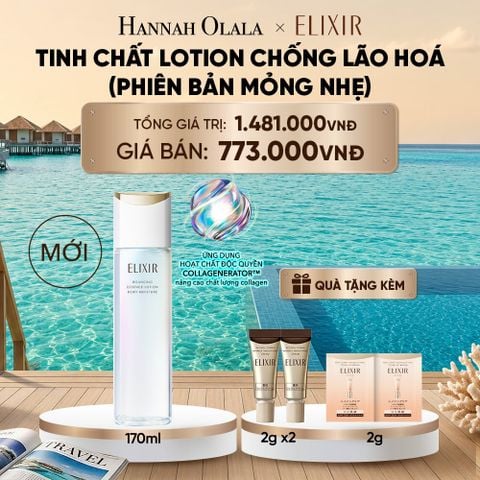  [MỚI] TINH CHẤT LOTION COLLAGENERATOR CHỐNG LÃO HÓA MỚI ELIXIR BOUNCING LOTION DEWY 170ML (PHIÊN BẢN MỎNG NHẸ) - DEAL 27_ D2178 
