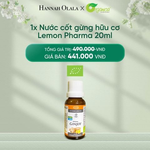  DEAL 27: NƯỚC CỐT GỪNG HỮU CƠ LEMON PHARMA 20ML 