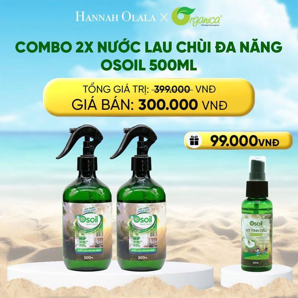  DEAL 28: COMBO BẾP SẠCH NƯỚC LAU CHÙI ĐA NĂNG VÀ NƯỚC RỬA CHÉN 