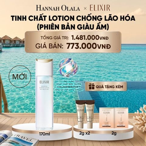  [MỚI] TINH CHẤT LOTION COLLAGENERATOR CHỐNG LÃO HÓA MỚI ELIXIR BOUNCING LOTION RICH 170ML (PHIÊN BẢN GIÀU ẨM) - DEAL 28_ D2179 