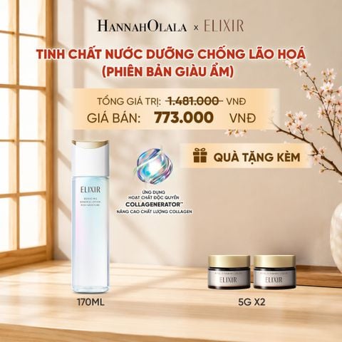  [MỚI] TINH CHẤT LOTION COLLAGENERATOR CHỐNG LÃO HÓA MỚI ELIXIR BOUNCING LOTION RICH 170ML (PHIÊN BẢN GIÀU ẨM) - DEAL 28 - B15 