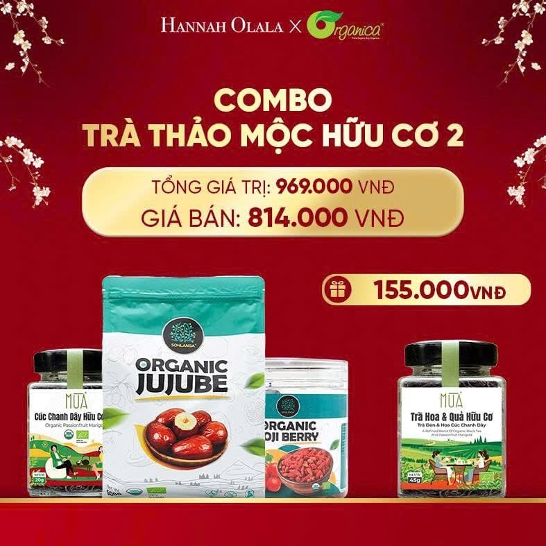  DEAL 28: COMBO TRÀ THẢO MỘC HỮU CƠ 2 