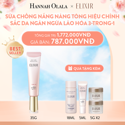  A274_DEAL 7: SỮA CHỐNG NẮNG NÂNG TÔNG ELIXIR DAY CARE REVOLUTION TONE UP 35ML 