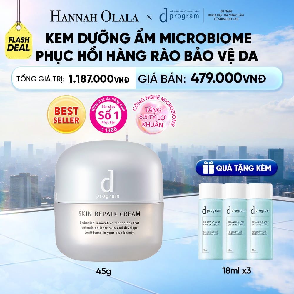  KEM DƯỠNG ẨM VÀ PHỤC HỒI DA D PROGRAM SKIN REPAIR CREAM 45G - DEAL 29 