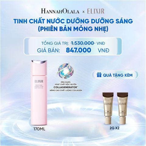 [MỚI] TINH CHẤT LOTION COLLAGENERATOR DƯỠNG SÁNG DA & NGĂN NGỪA LÃO HÓA MỚI ELIXIR BRIGHTENING LOTION DEWY 170ML (PHIÊN BẢN MỎNG NHẸ) - DEAL 29 - C85 