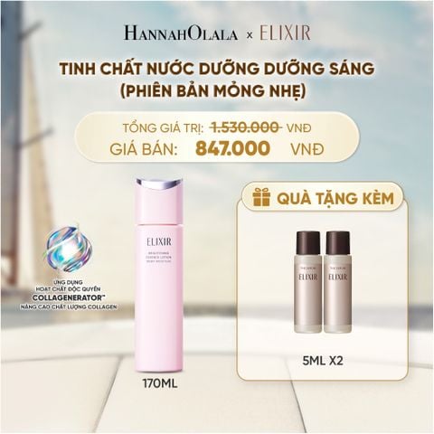  [MỚI] TINH CHẤT LOTION COLLAGENERATOR DƯỠNG SÁNG DA & NGĂN NGỪA LÃO HÓA MỚI ELIXIR BRIGHTENING LOTION DEWY 170ML (PHIÊN BẢN MỎNG NHẸ) - DEAL 29 